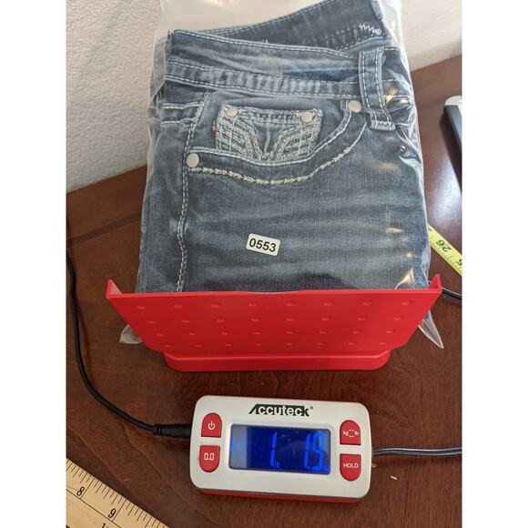 Vigoss Chelsea Skinny Jeans 1/2 Blue 28x25 Heritage Fit Embroidery‎ Thick Stitch - Picture 13 of 14